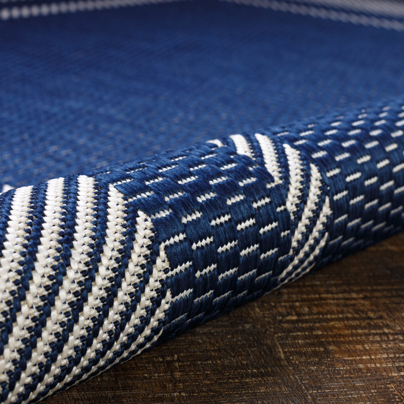 Breakwater Bay Castellanos Blue Indoor/Outdoor Rug & Reviews Wayfair